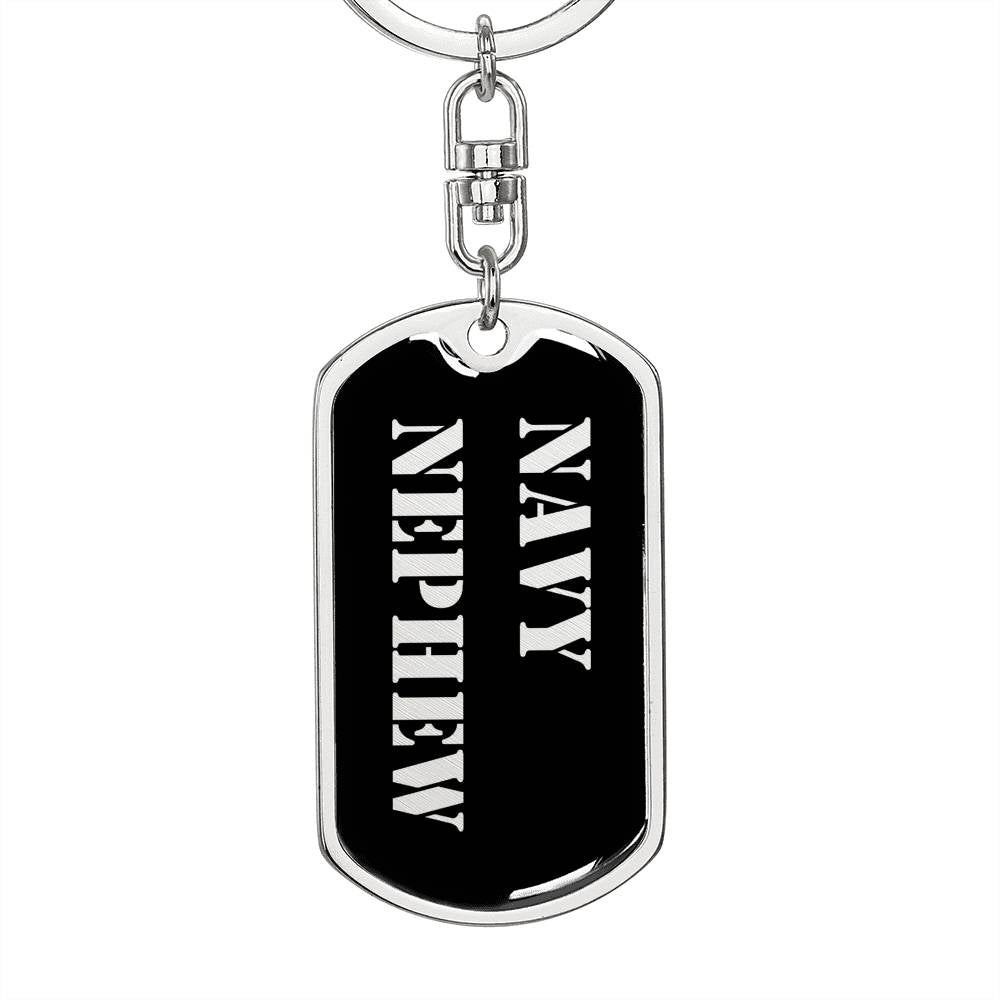 Navy Nephew v2 - Luxury Dog Tag Keychain