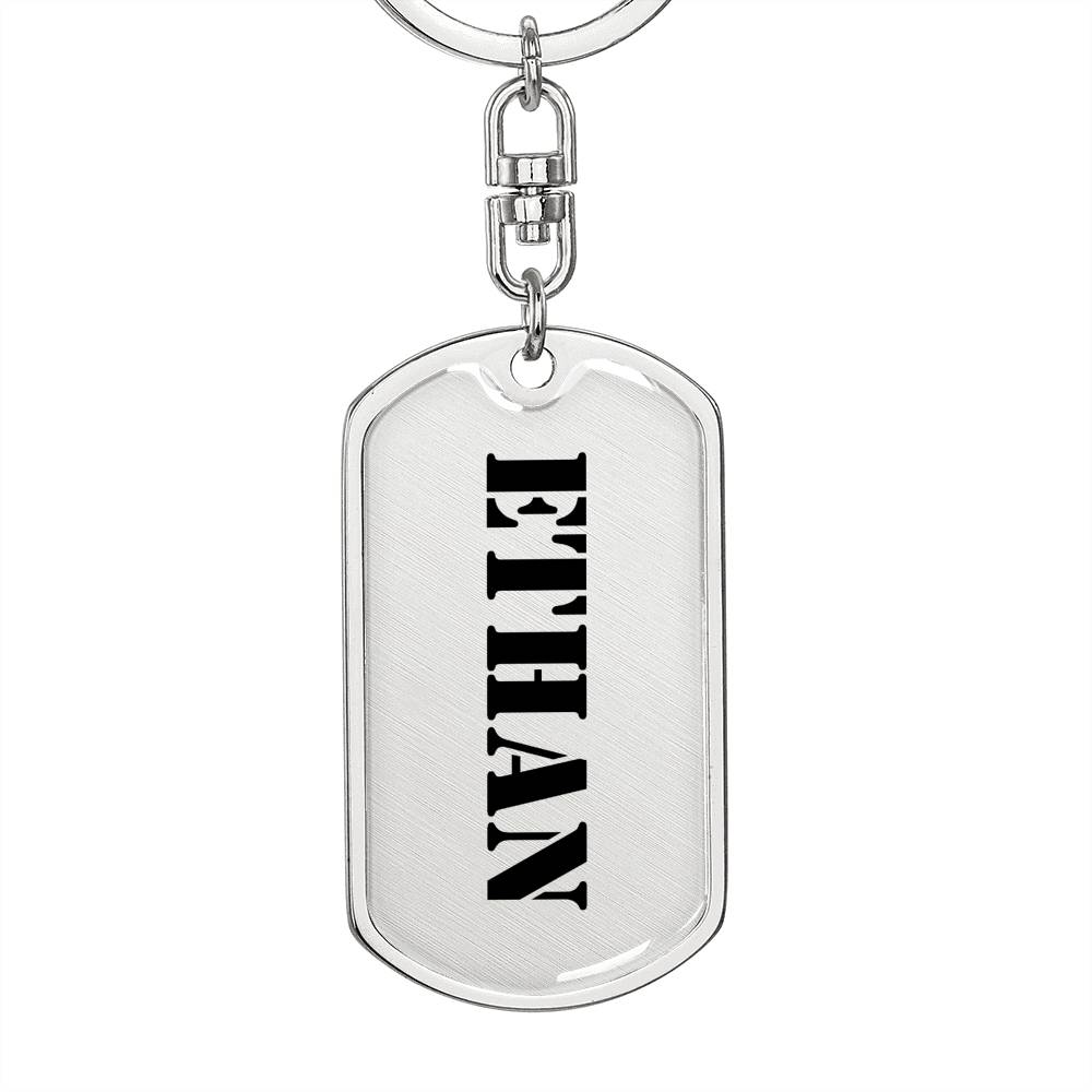 Ethan - Luxury Dog Tag Keychain