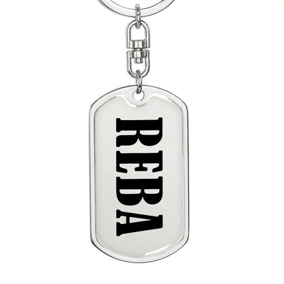 Reba v01 - Luxury Dog Tag Keychain