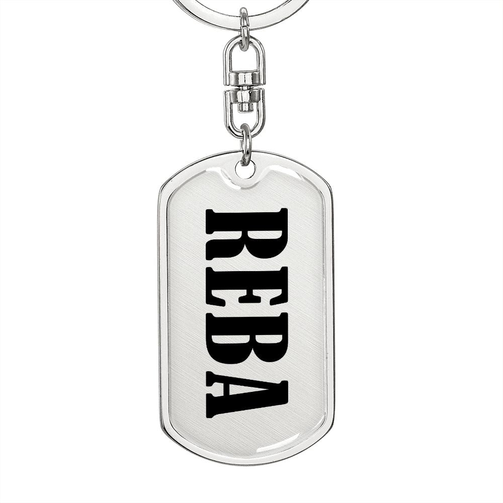 Reba v01 - Luxury Dog Tag Keychain