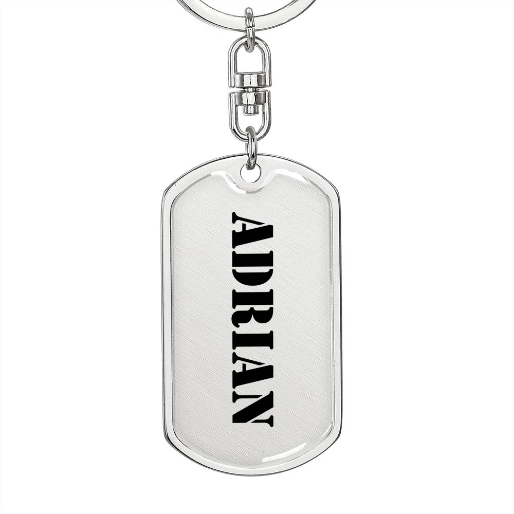 Adrian - Luxury Dog Tag Keychain