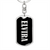 Elvira v02 - Luxury Dog Tag Keychain