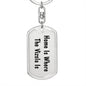 Vizsla's Home - Luxury Dog Tag Keychain
