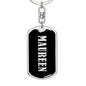 Maureen v02 - Luxury Dog Tag Keychain