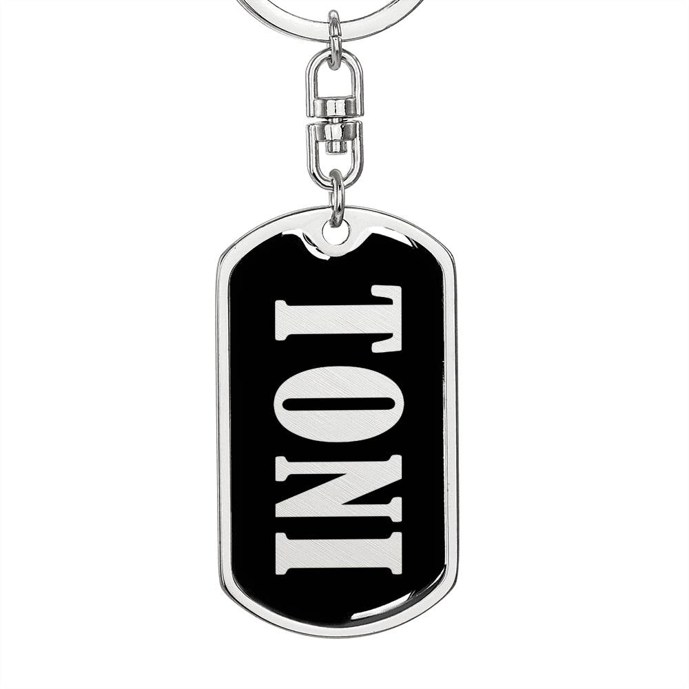 Toni v02 - Luxury Dog Tag Keychain