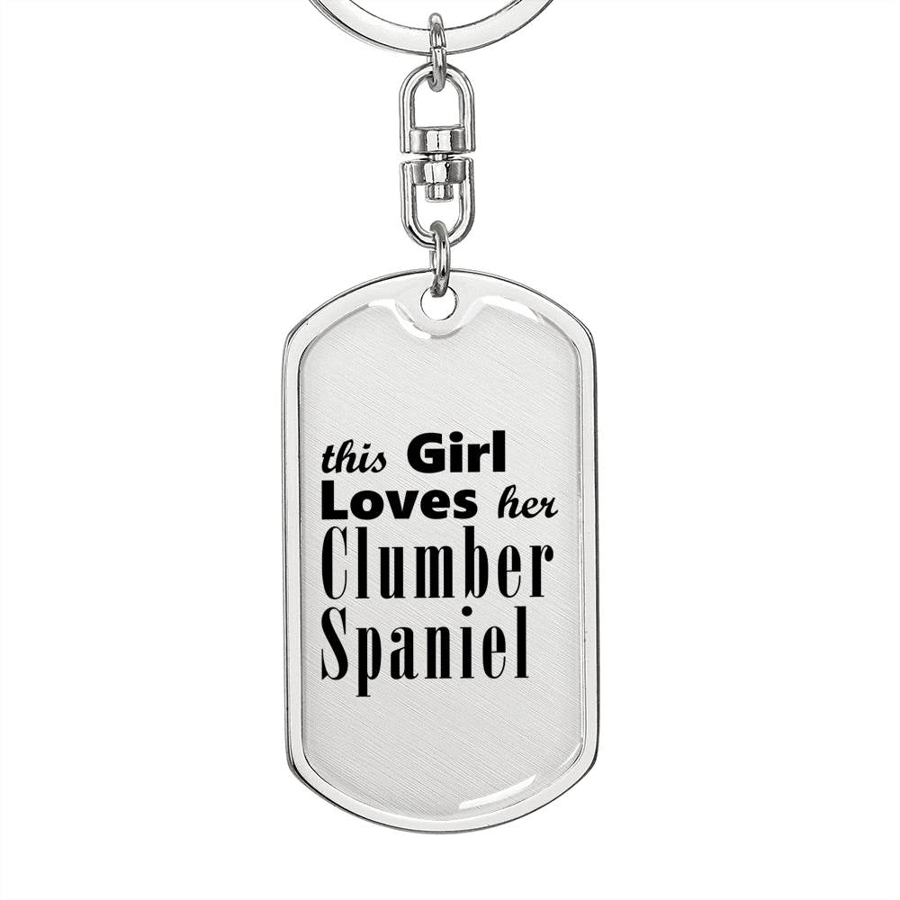 Clumber Spaniel - Luxury Dog Tag Keychain