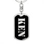 Ken v3 - Luxury Dog Tag Keychain