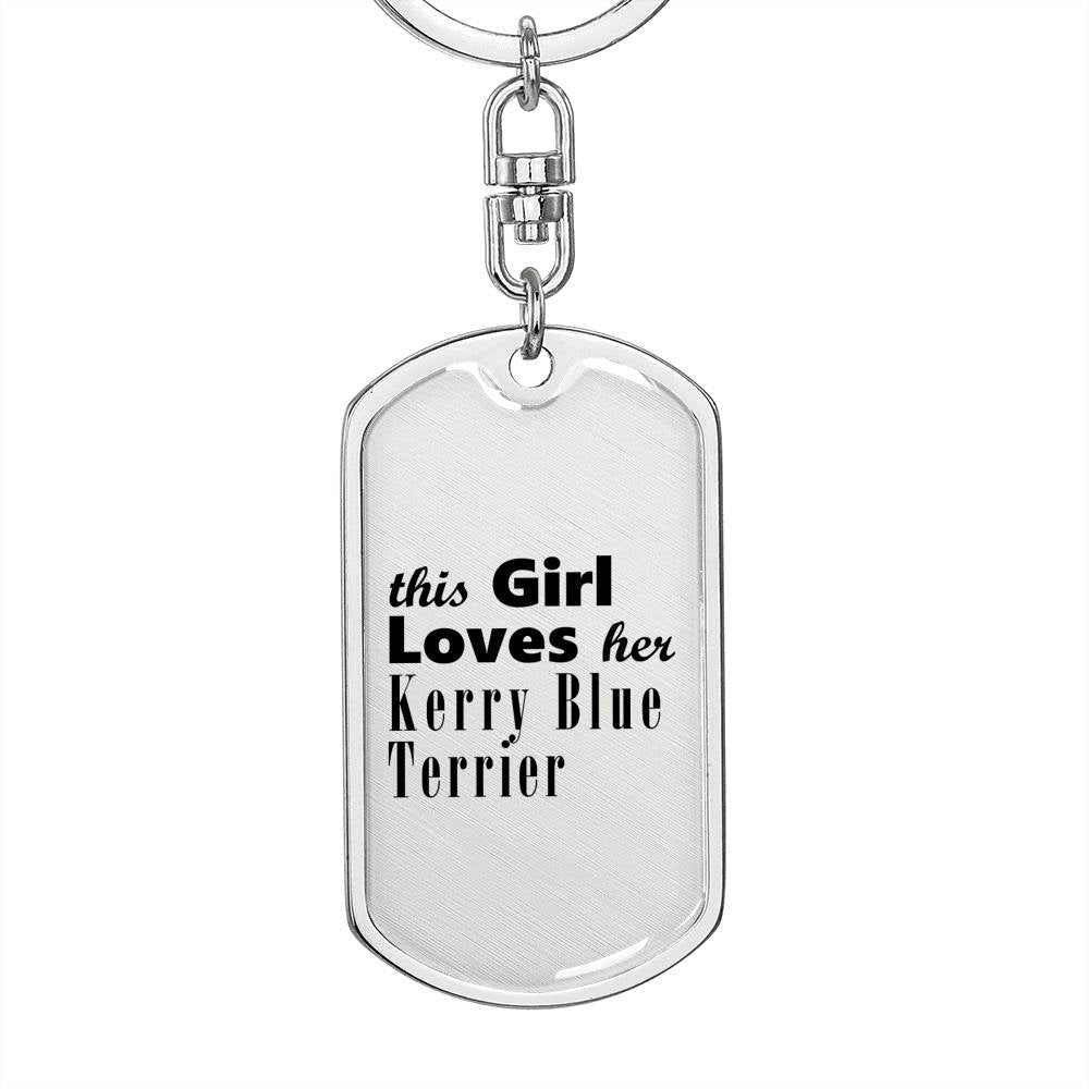 Kerry Blue Terrier - Luxury Dog Tag Keychain