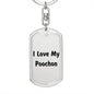 Love My Poochon v4 - Luxury Dog Tag Keychain