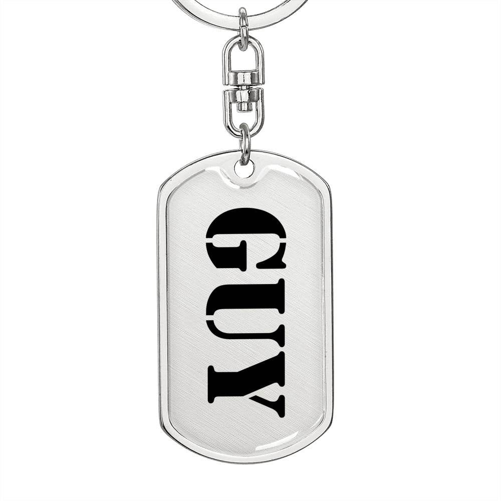 Guy - Luxury Dog Tag Keychain