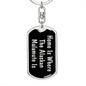 Alaskan Malamute's Home v2 - Luxury Dog Tag Keychain