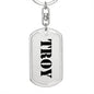 Troy - Luxury Dog Tag Keychain
