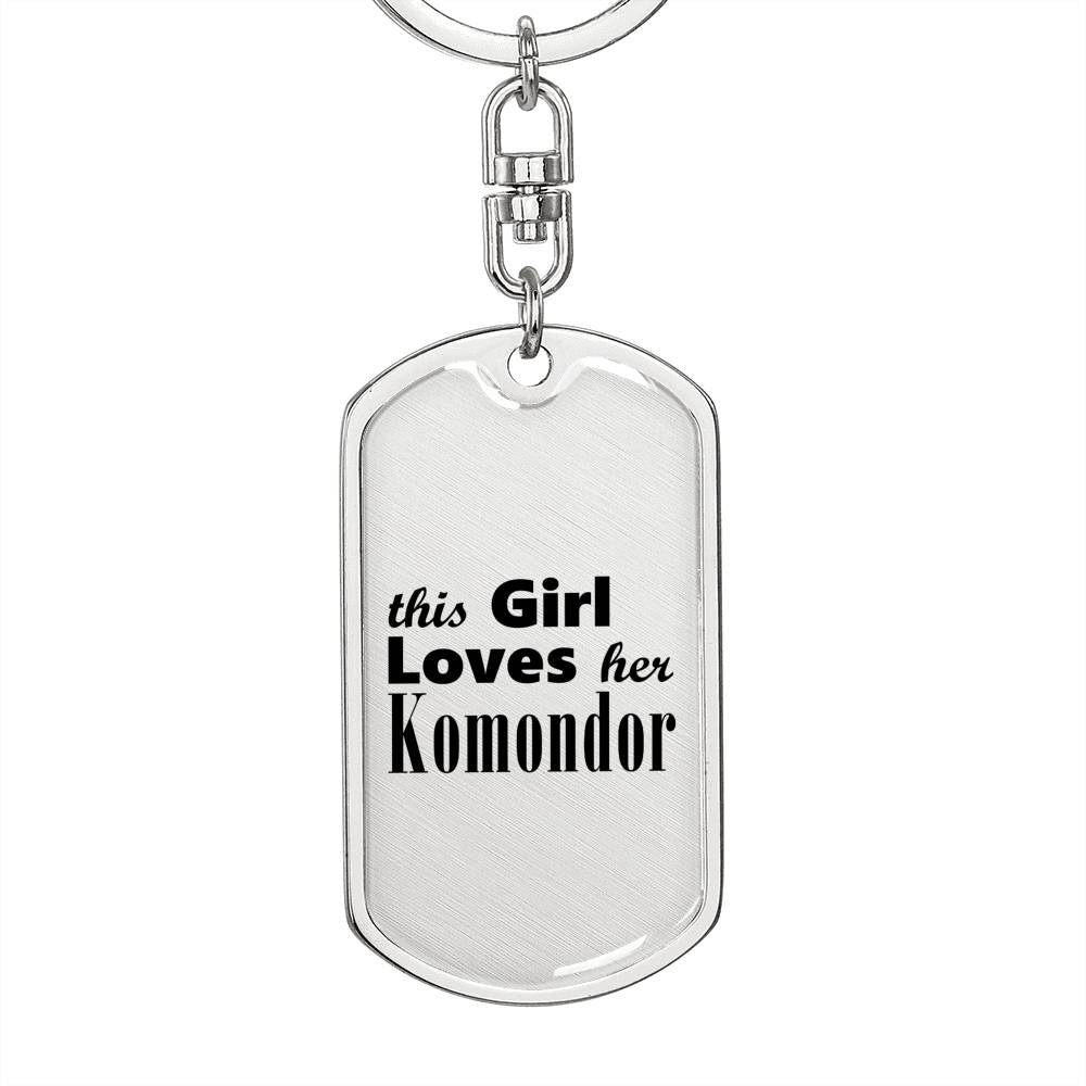 Komondor - Luxury Dog Tag Keychain