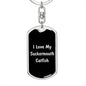 Love My Suckermouth Catfish v2 - Luxury Dog Tag Keychain