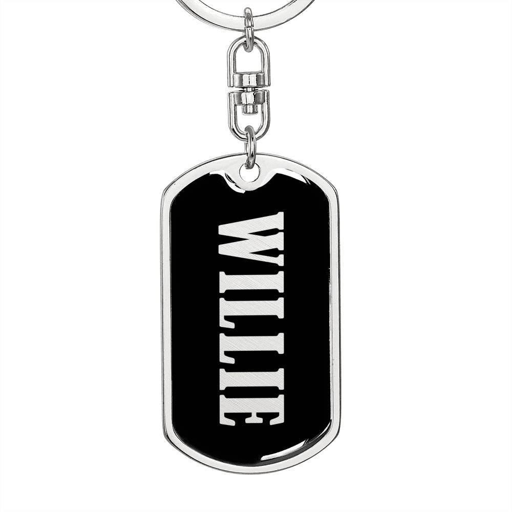 Willie v02 - Luxury Dog Tag Keychain