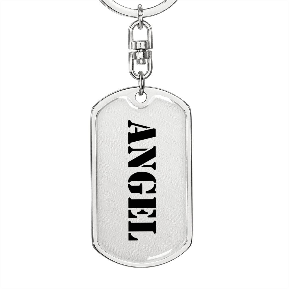 Angel - Luxury Dog Tag Keychain