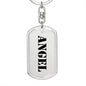 Angel - Luxury Dog Tag Keychain