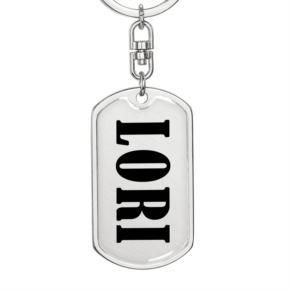 Lori v01 - Luxury Dog Tag Keychain