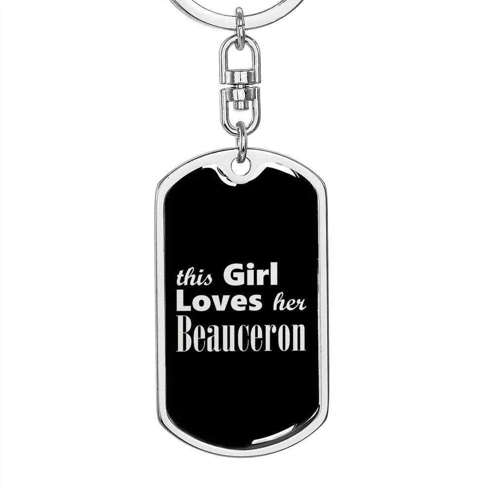 Beauceron v2 - Luxury Dog Tag Keychain