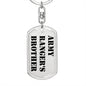 Army Ranger's Brother - Luxury Dog Tag Keychain