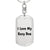 Love My Rosy Boa - Luxury Dog Tag Keychain