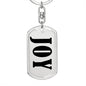 Joy v01 - Luxury Dog Tag Keychain