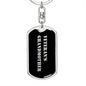 Veteran's Grandmother v2 - Luxury Dog Tag Keychain