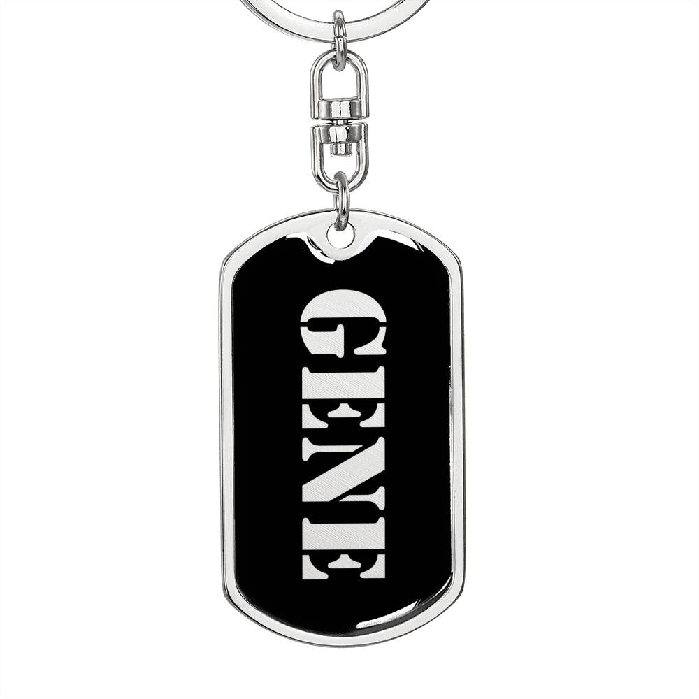 Gene v3 - Luxury Dog Tag Keychain