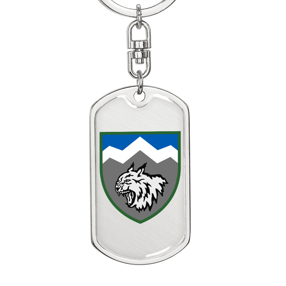 108th Mountain Assault Battalion (Ukraine) - Luxury Dog Tag Keychain