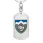 108th Mountain Assault Battalion (Ukraine) - Luxury Dog Tag Keychain