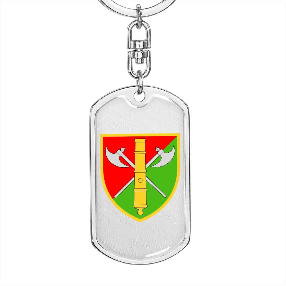26th Artillery Brigade (Ukraine) - Luxury Dog Tag Keychain