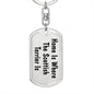 Scottish Terrier's Home - Luxury Dog Tag Keychain