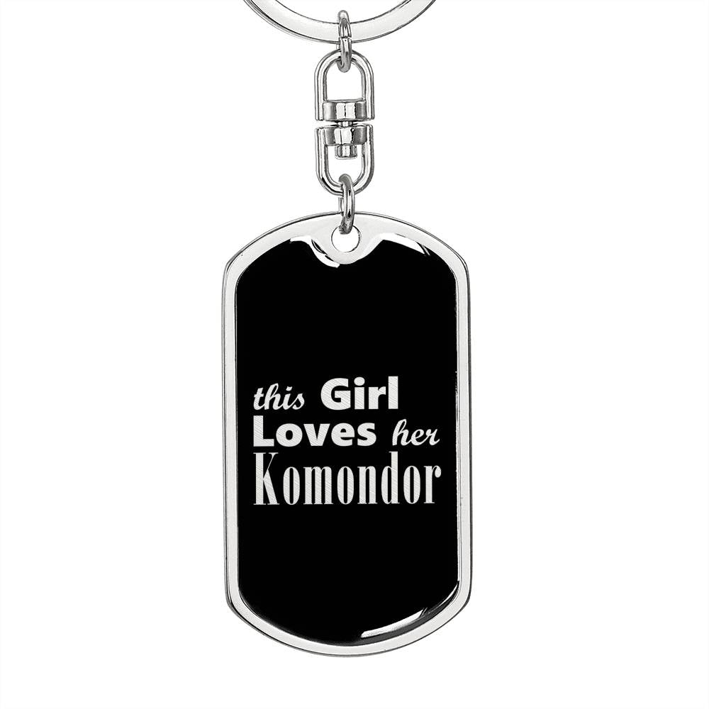 Komondor v2 - Luxury Dog Tag Keychain