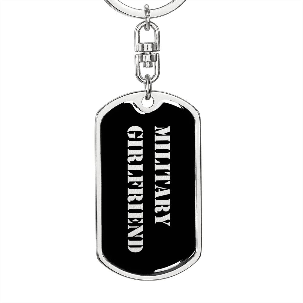 Military Girlfriend v2 - Luxury Dog Tag Keychain