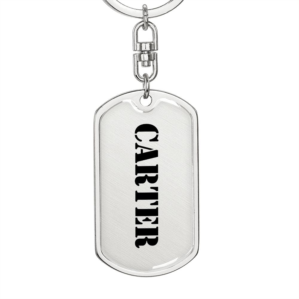Carter - Luxury Dog Tag Keychain