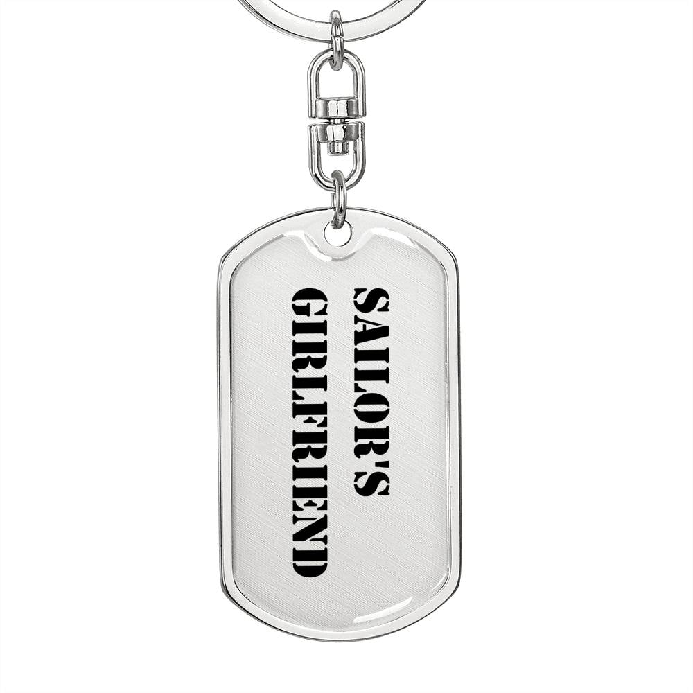 Sailor's Girlfriend - Luxury Dog Tag Keychain