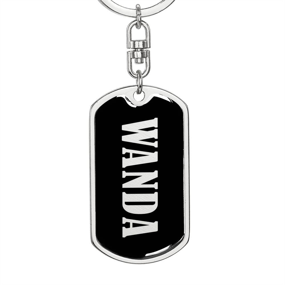 Wanda v02 - Luxury Dog Tag Keychain