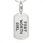 Fort Worth Girl v4 - Luxury Dog Tag Keychain