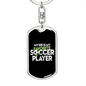 Soccer Dad - Luxury Dog Tag Keychain