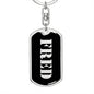 Fred v3 - Luxury Dog Tag Keychain