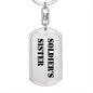 Soldier's Sister - Luxury Dog Tag Keychain