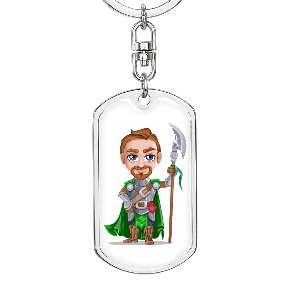 Knight 01 - Luxury Dog Tag Keychain