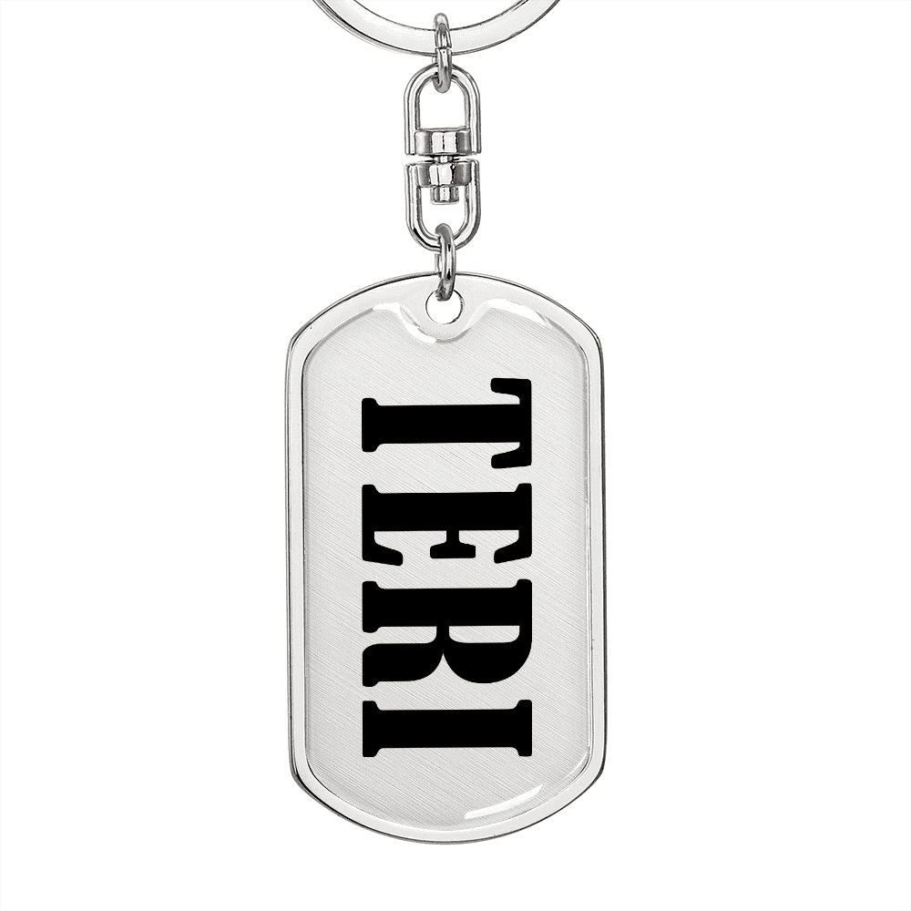 Teri v01 - Luxury Dog Tag Keychain
