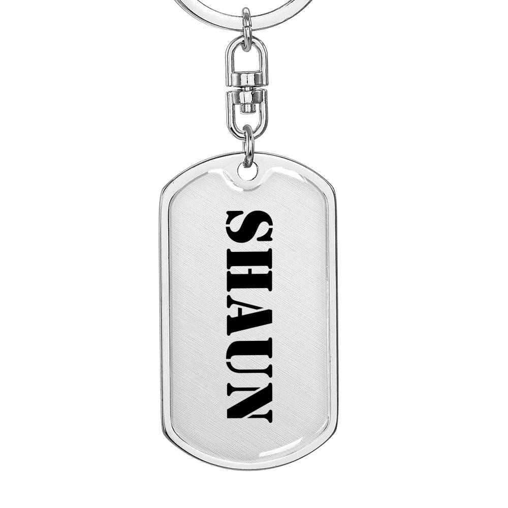 Shaun - Luxury Dog Tag Keychain