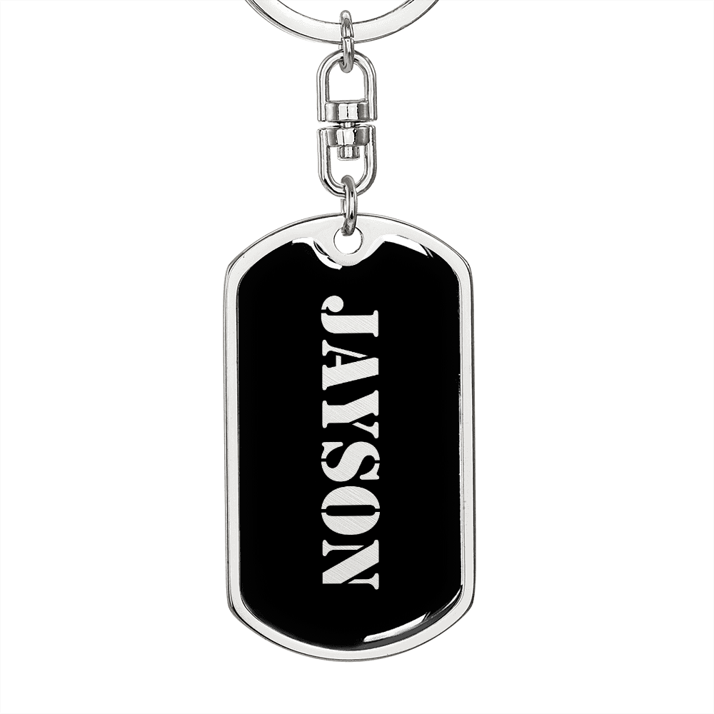 Jayson v2 - Luxury Dog Tag Keychain