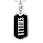 Shelia v02 - Luxury Dog Tag Keychain