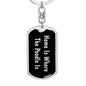 Poodle's Home v2 - Luxury Dog Tag Keychain