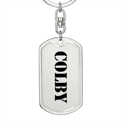 Colby - Luxury Dog Tag Keychain