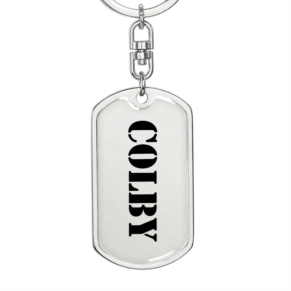 Colby - Luxury Dog Tag Keychain