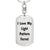 Love My Light Pattern Ferret - Luxury Dog Tag Keychain